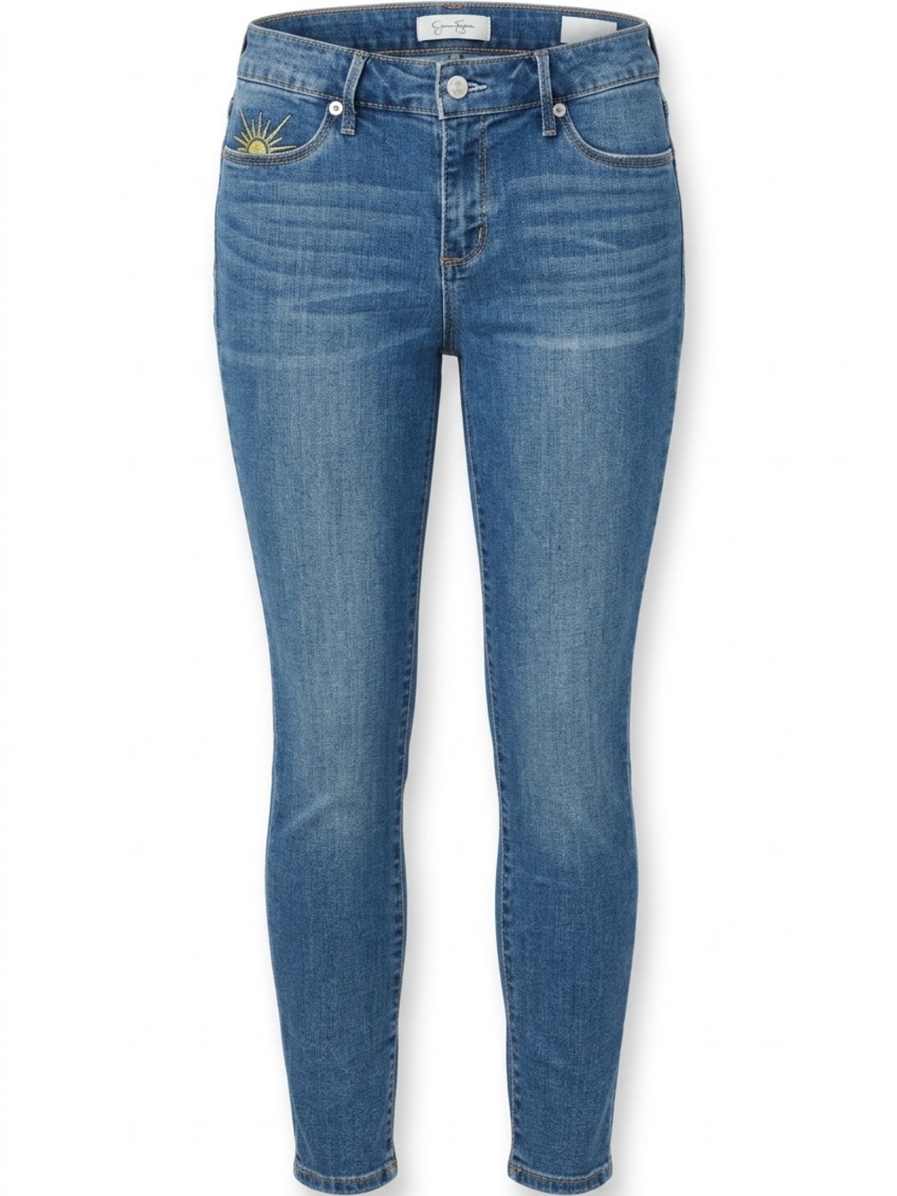 Frame Denim Le High Skinny Jeans in Medium Blue